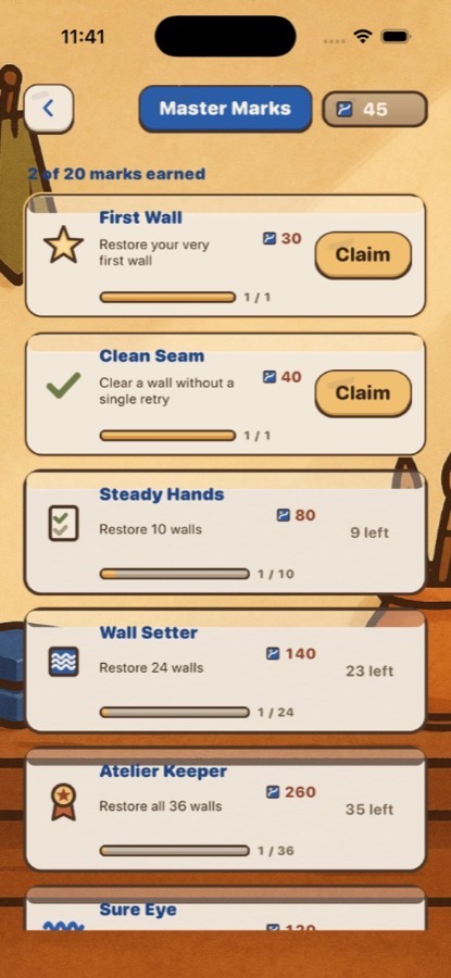 Master Marks task list in Sortify Tiles